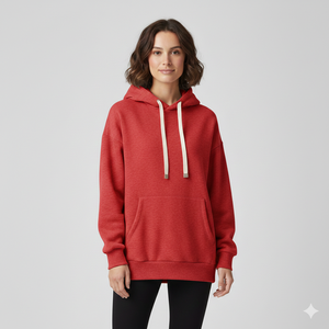 Sweat à capuche décontracté oversize pour femme, en polaire douce, manches longues, coupe décontractée, style streetwear, 100 % coton respirant - Product Image 4