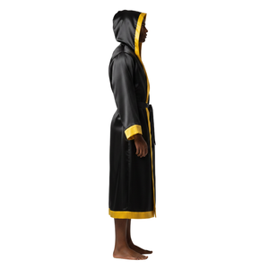 Premium Custom Boxing Robe Satin Ring Walk Robe Hooded Fight Gown OEM ODM Sportswear Manufacturer Factory Supplier - Product Image 1