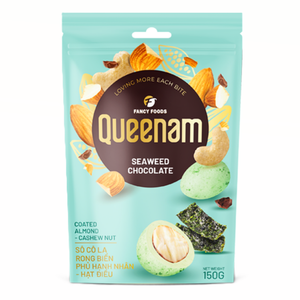Offre Spéciale Prix Compétitif Dragées au Chocolat HALAL OEM/ODM 150G Snacks Bonbons en Vrac aux Noix d'Amande et de Cajou Enrobées de Chocolat aux Algues - Product Image 1