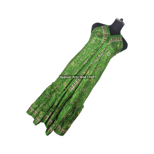 Nouvelle robe de plage bohème ethnique indienne vintage en soie sans manches, robe maxi Ibiza, robe de soirée tropicale longue jusqu'au sol - Product Image 3