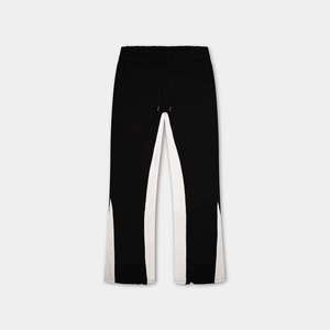 Ensemble de survêtement personnalisé de haute qualité pour hommes, comprenant un pantalon de jogging évasé et un sweat à capuche uni - Product Image 6