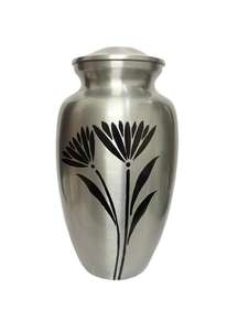 โกศโลหะรูปปีกนางฟ้าสีน้ำเงินพร้อมลวดลายสีเงินสำหรับเก็บอัฐิเพื่อการจดจำนิพนธ์ทางจิตวิญญาณ - Product Image 5