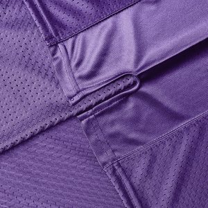 Maillot de football violet à col en V et manches courtes en mesh pour homme, respirant, coupe classique, toutes saisons - Product Image 5
