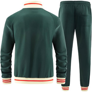 Survêtement athlétique léger pour homme, veste et pantalon personnalisables, séchage rapide, vêtements de performance pour les séances de gym - Product Image 4