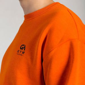 Sudadera Deportiva Gym Active 100% Algodón, Ligera, Cómoda y de Estilo Casual para Hombre, Cuello Redondo, Color Naranja, para Otoño - Product Image 4