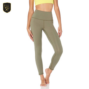 Leggings Deportivos de Cintura Media para Mujer, Spandex/Poliéster, Ecológicos, para Gimnasio, Fitness, Yoga, Elásticos, Transpirables, de Secado Rápido, Sin Costuras - Product Image 1