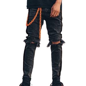 Men's Selvage Denim Jeans Pants Stretch with Splashes Skinny Slim Distressed Men Jeans 2025 - Product Image 1