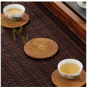 Ensemble de sous-verres en rotin fait main du Vietnam, tapis de table en bambou naturel tressé, écologique, fournisseur en gros - Product Image 2