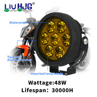 Système d'éclairage de moto Liu HJG de haute qualité, personnalisé ODM, blanc ambre, accessoires de voiture, projecteur LED, phare antibrouillard pour moto