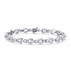Pulsera de Diamantes Cultivados en Laboratorio para Mujer, Brazalete con Piedras Mixtas, Certificado IGI, Joyería Clásica, Regalo - Product Image 5