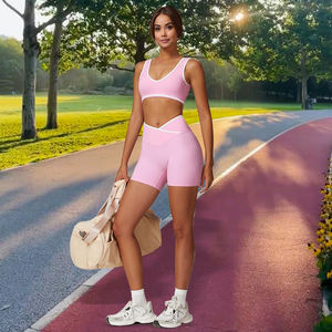 Ropa Deportiva para Mujer, Camiseta de Yoga sin Costuras de Color Sólido, Manga Larga, Top Corto para Entrenamiento, Secado Rápido, Transpirable, Conjuntos de Yoga - Product Image 1