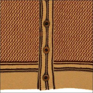 Cardigan en tricot unisexe surdimensionné avec col en V et patchwork, personnalisable avec logo, couleur hiver, laine/nylon pour homme - Product Image 6