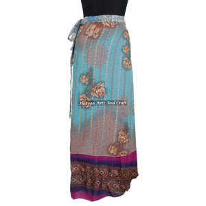 100% Silk <b>Beach</b> Wear Wrap on <b>Magic</b> Skirt Women's Vintage Silk <b>Magic</b> Reversible Sarong Pareo Wrap Skirt Tube Dress <b>Magic</b> 38" - Product Image 6