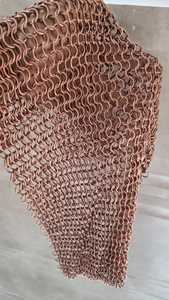 Coif médiéval en maille de cuivre fait main, tissage 4 en 1, pour chevalier, armure de tête pour costume de reconstitution historique, fournisseur en gros - Product Image 5