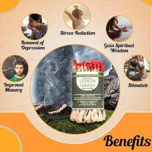 ชุดธูปตะไคร้หอม Lamatar1 3ชิ้นทำมือสำหรับฤดูใบไม้ผลิ - Product Image 5