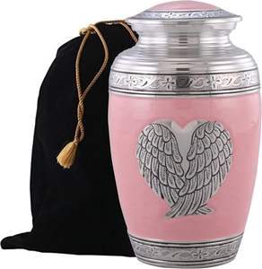 Urna Funeraria con Alas de Ángel y Corazón, 100% Hecha a Mano, Urna Grande para Adultos con Bolsa - Product Image 2