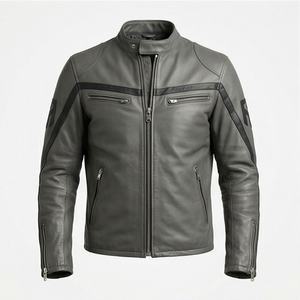 Chaqueta de Motociclista de Cuero Genuino para Hombre de la Mejor Calidad, Nueva Colección de Invierno, Chaquetas de Motocicleta con Protecciones Desmontables Personalizadas - Product Image 1