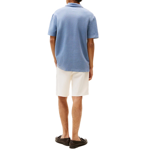 Polo de Corte Holgado para Hombre, Teñido Personalizado, Estilo Vintage, Informal, Suave y Cómodo, Algodón Premium, Marca Privada - Product Image 2