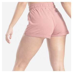 Shorts Deportivos de Punto de la Mejor Calidad, Secado Rápido, Cintura Elástica, Color Sólido, Tela de Poliéster Ligera para Mujer - Product Image 2