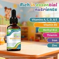 Meelefu Multivitamines pour enfants, vitamines liquides pour tout-petits, gouttes pour enfants, soutien immunitaire et bien-être général