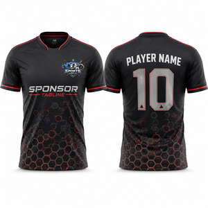 High Quality Soccer Jerseys <b>Moisture</b> Wicking Fabric Full Sublimation Printing <b>Moisture</b> OEM Teamwear Manufacturer - Product Image 1