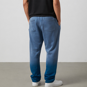 Pantalones de Hombre de Alta Calidad con Logotipo Serigrafiado Personalizado, Estilo Vintage Deslavado, Paneles Frontales con Efecto Desgastado, Pantalones Deportivos Holgados a la Moda - Product Image 2