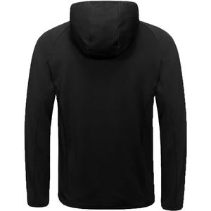 เสื้อแจ็คเก็ตผู้ชายสำหรับฤดูใบไม้ร่วงและฤดูหนาว ดีไซน์ทันสมัยแบบไฮบริด สีดำล้วน ออกแบบตามสั่ง เหมาะสำหรับใส่เล่นกีฬากลางแจ้งและขี่ม้า - Product Image 2