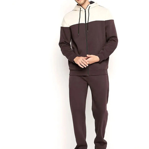 Chándal de Forro Polar Personalizable de Alta Calidad, Diseño de Dos Tonos, Unisex, para Gimnasio y Entrenamiento, Ropa Deportiva de Invierno, Estampado, Lavado Ácido, Tallas Grandes - Product Image 1