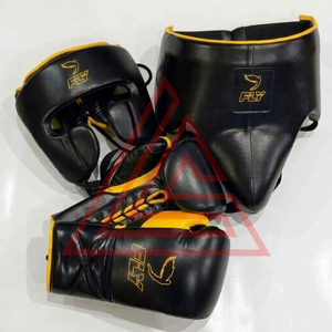 Équipement de protection de boxe en cuir de vachette véritable sur mesure de qualité supérieure, ensemble d'équipement professionnel pour le sparring et l'entraînement - Product Image 2