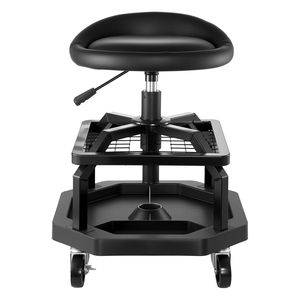 Pneumatic 300 Lbs Capacity Rolling Shop <b>Stool</b> 360 Degrees <b>Adjustable</b> <b>Height</b> Industrial Chair Garage Work Creeper Seat 360 - Product Image 5