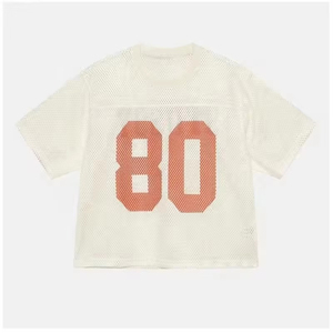 เสื้อครอปสตรีทแวร์สั่งทำขายส่ง ทรงโอเวอร์ไซส์ วินเทจ ทรงบ็อกซี่ ระบายอากาศได้ดี พิมพ์ลายแบบซับลิเมชั่น 3 มิติ ด้านหน้า แห้งเร็ว ซึมซับเหงื่อ - Product Image 4