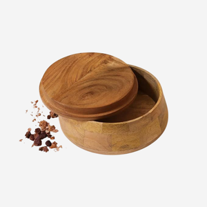 Boîte à chapati en bois, classique, élégante, faite à la main, casserole fantaisie - Product Image 1