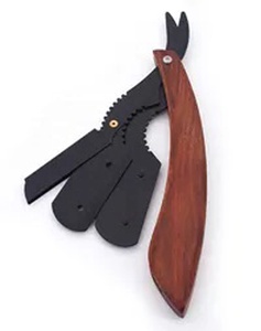 Hot Selling Free Sample Stainless Steel <b>Plastic</b> Folding Replacement Blades Shaving Knife Straight Barber Single <b>Edge</b> Razor Clean - Product Image 1