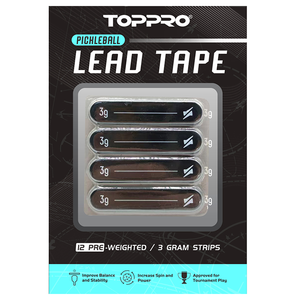 Ruban de plomb pour pickleball, noir, paquet de 12 pièces, plomb + colle 3M, construction - Product Image 6