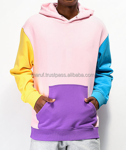 MSWMH97 Men's Fitness Hoodies Fall Winter Multi-Color Heavy <b>Thick</b> <b>Fleece</b> 350g Polyester/Cotton Digital Printing Patchwork Quick - Product Image 1