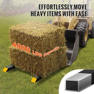 Forche per Pallet Robuste da 4000 Libbre, Lunghezza Totale 60 Pollici, Stabilizzatore Regolabile, Accessori per Trattori Agricoli e Carrelli Elevatori, Ricambi - Product Image 2