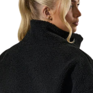 Veste décontractée d'hiver pour femme, personnalisée, surdimensionnée, en polaire Sherpa tricotée, épaisse, écologique, respirante, à séchage rapide, avec logo frontal - Product Image 4