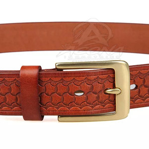 Cinturón de Cuero Vacuno con Hebilla de Acero, Costuras Duraderas, Ecológico, Ajuste Flexible, Casual, Personalizable - Product Image 6