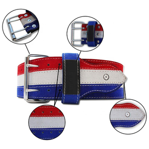 Cinturón de Cuero de Doble Hebilla para Levantamiento de Pesas, Entrenamiento de Fuerza y Ejercicios de Gimnasio, Personalizado, Duradero, con Marca Personalizada, Venta al Por Mayor, OEM - Product Image 6