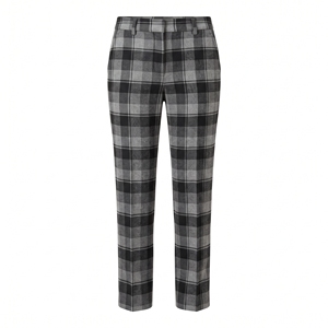 Pantalon droit en flanelle à carreaux pour femme, classique, chaud et décontracté, idéal pour l'hiver – Vente en gros OEM/ODM, couleurs personnalisées, faible MOQ - Product Image 3