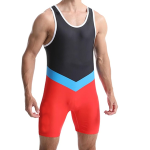 Último Modelo de Singlet Personalizado con Impresión por Transferencia de Calor para Levantamiento de Pesas, Ropa de Artes Marciales y Lucha Libre para Hombres, con Logotipo Delantero y Trasero - Product Image 1