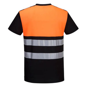 OEM Construction Wholesales 100% Cotton Hi Vis Work T-Shirt Workwear Security Safety Reflective Tape T-Shirts - Product Image 4