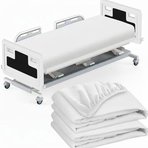 Breathable High Quality <b>Comforter</b> <b>Set</b> Reusable Medical Bed Linen Soft Cotton Blend Fabric 400TC Thread Count Eco-Friendly - Product Image 1