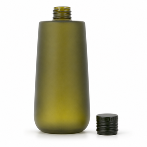 Custom Cylindrical Olive Green <b>Spray</b> Painted PET <b>Plastic</b> <b>Bottle</b> 5ml-2000ml Lotion Pump Cosmetic Packaging Silk Screen Printed - Product Image 2