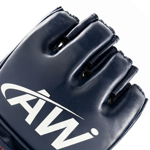 Gants de MMA demi-doigts en cuir avec support de poignet Velcro pour arts martiaux adultes - Product Image 4