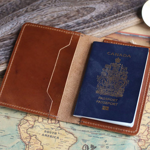 Premium Leather Passport Wallet RFID Protection Travel Organizer Multiple Card Slots <b>Pen</b> Holder Custom Logo Wholesale Price - Product Image 1
