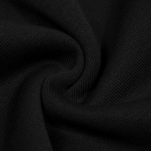 Sudadera con capucha lisa de diseño americano, corte holgado, con empalmes de rejilla cuadrada, forro, 390 GSM, poliéster y algodón, hombro caído y cierre de cremallera - Product Image 6