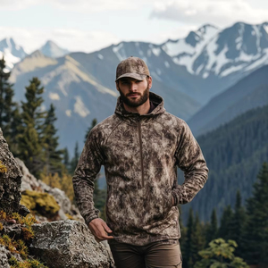 Veste d'hiver pour homme, best-seller, randonnée en plein air, chasse, brodée, respirante, 100% coton, anti-humidité, protection UV, coupe-vent - Product Image 4