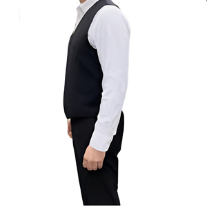 <b>Waistcoat</b> Vest Double Breasted <b>Tweed</b> Formal Vintage Lapel Buttons Pockets Men <b>Women</b> Plus Size Elegant Heritage Classic Polyester - Product Image 2