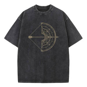 เสื้อยืดแขนสั้นผู้ชายผ้าฝ้ายฟอกสีสไตล์วินเทจ คอกลม นุ่มสบาย ระบายอากาศได้ดี น้ำหนัก 230 กรัม สไตล์เรโทร เหมาะสำหรับฤดูร้อน - Product Image 4